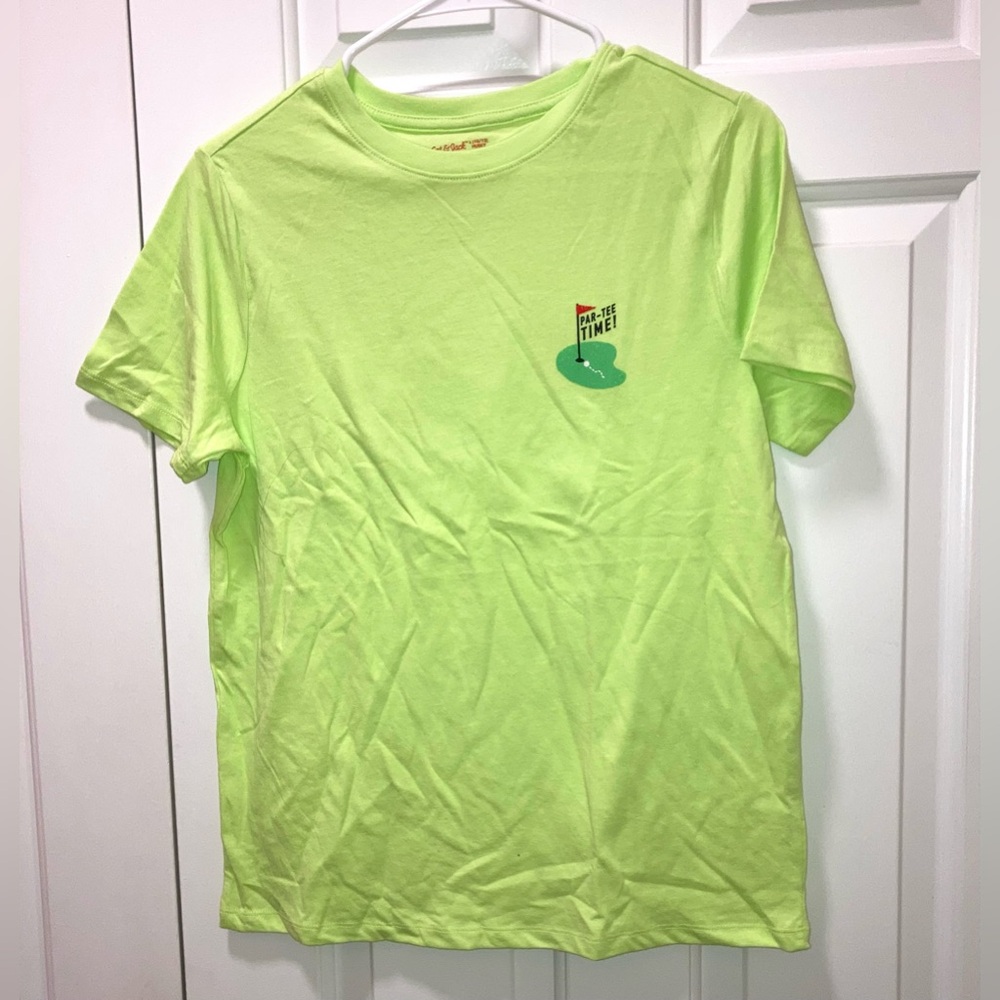 Boys' Short Sleeve 'Hole in One' Golfing Graphic T-Shirt Cat & Jack Green L - Picture 2 of 5